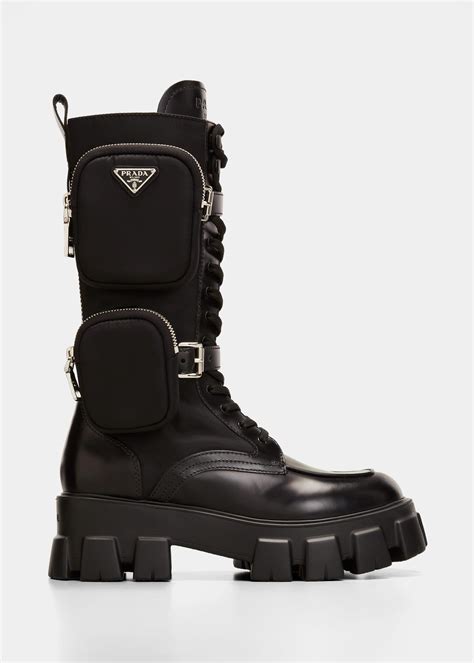 prada pouch boots womens